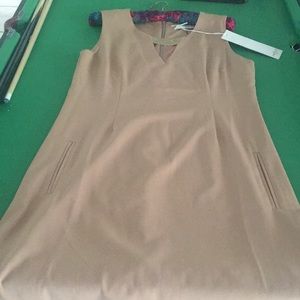 Griffin Paris beige sheath dress M